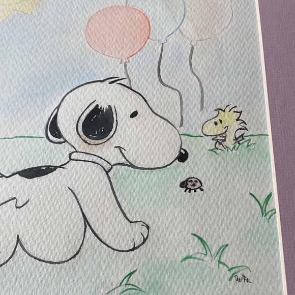 Signed Peanuts Snoopy & Woodstock” Fan Art - Picture 14 of 14
